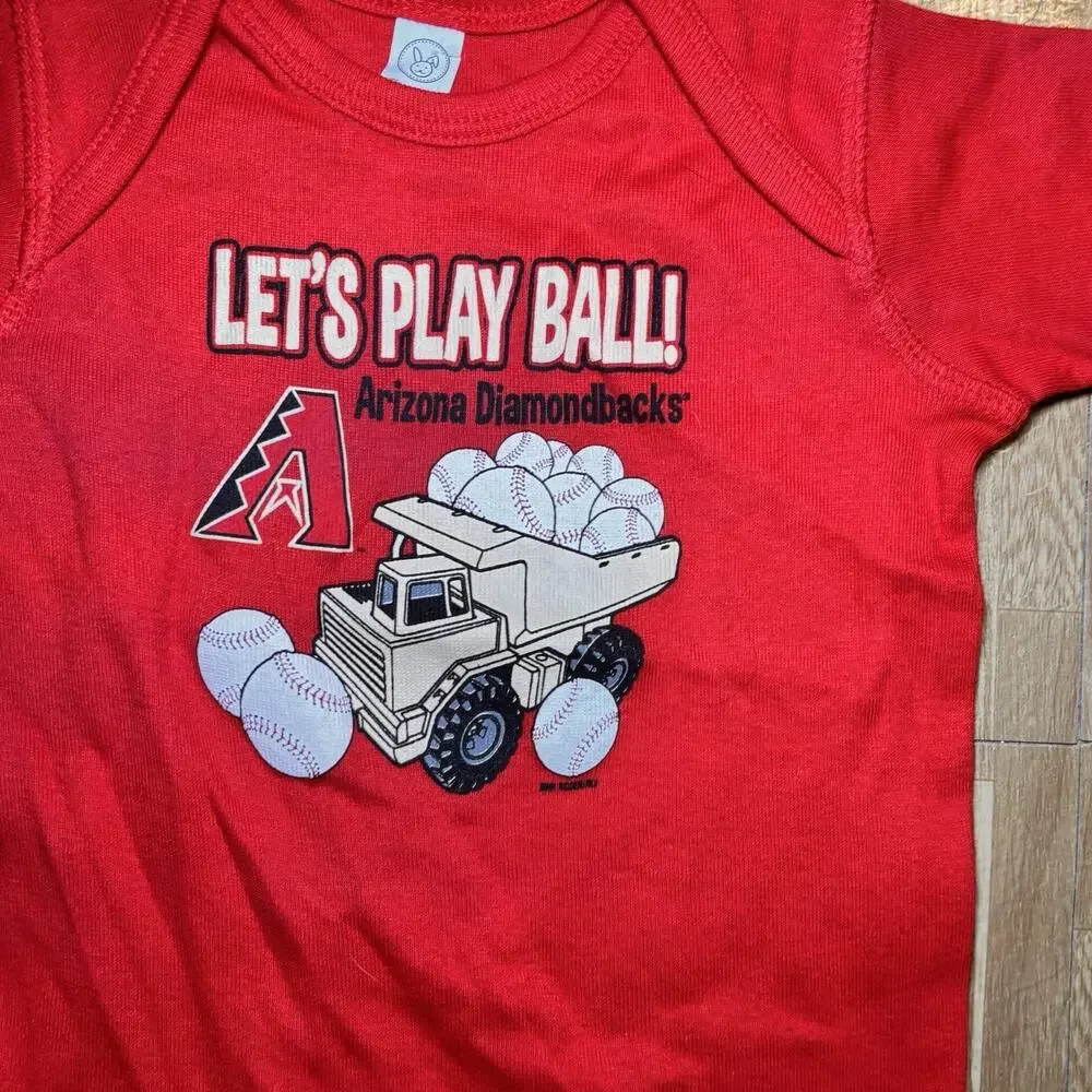 Arizona Diamondbacks Baby Bodysuit 12 Months MLB Baseball Red Snap